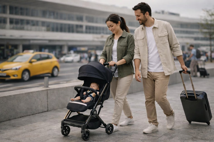 poussettes valise compactes pliables bébé voyage avion