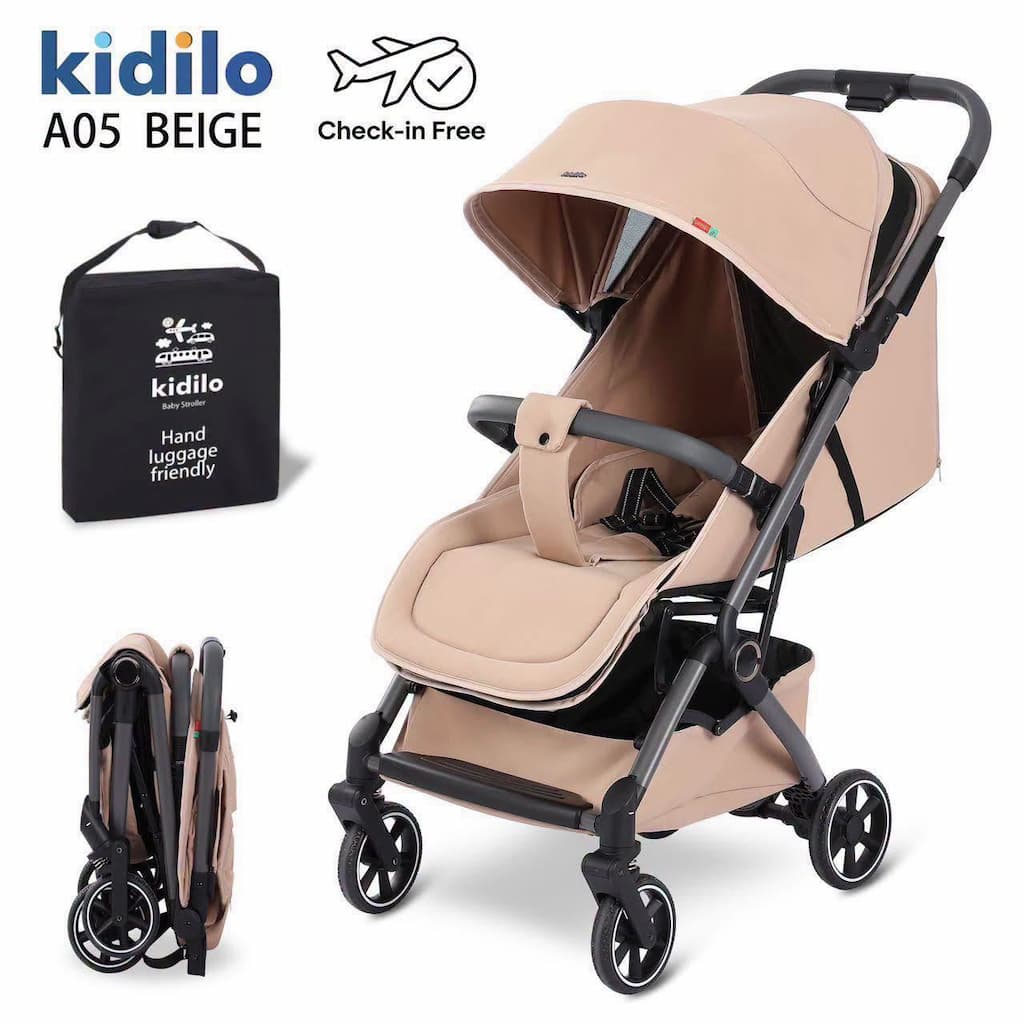 poussette cabine avion kidilo K05 beige