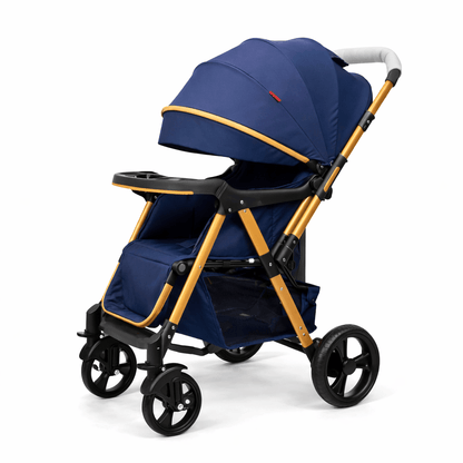 Poussette BELECOO 511 inclinable pour enfant dès la naissance bleu royal