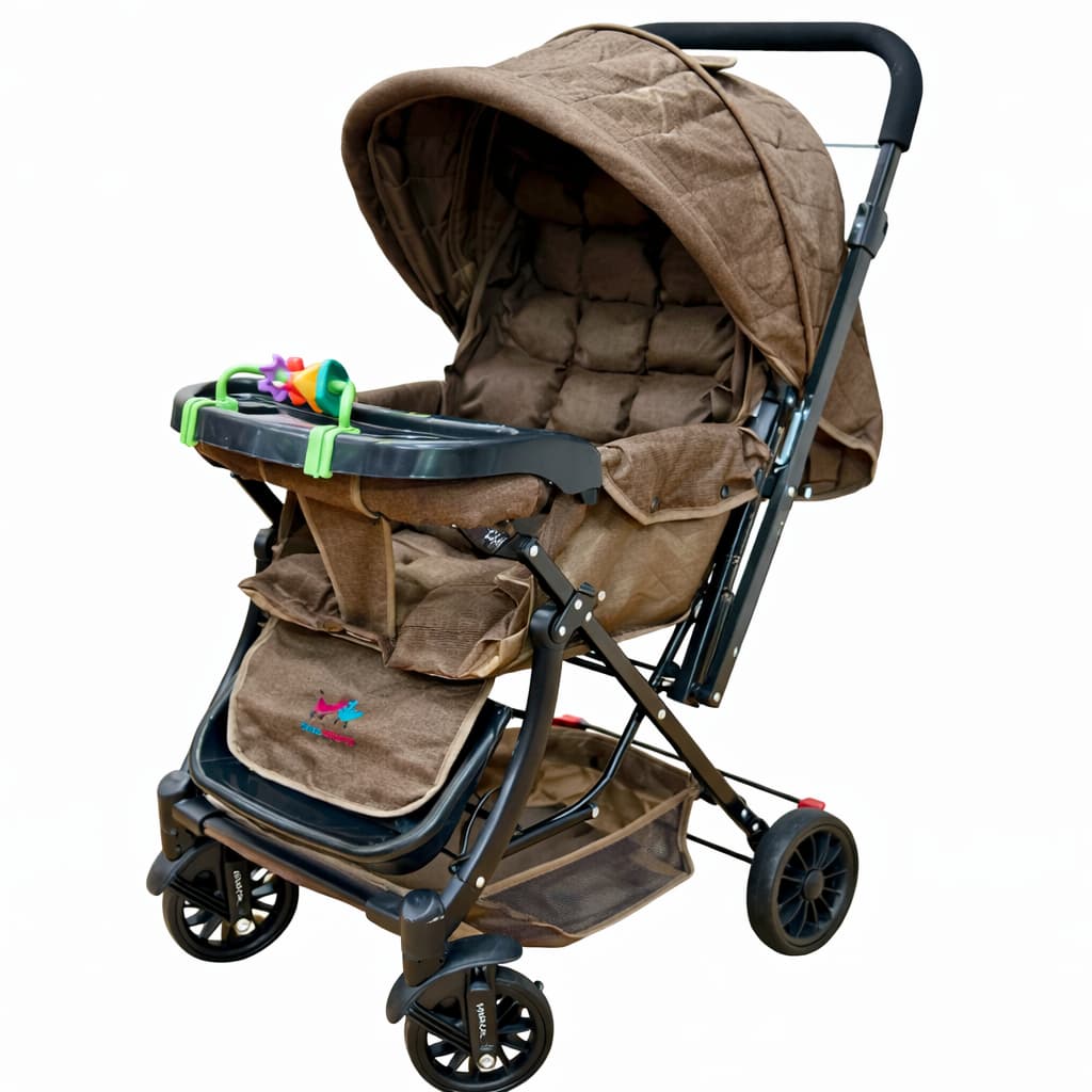 Poussette classique Baby Confort marron confortable bébé sortie