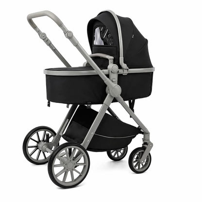 poussette combinée KIDILO D4 avec nacelle et châssis vue complète fond blanc