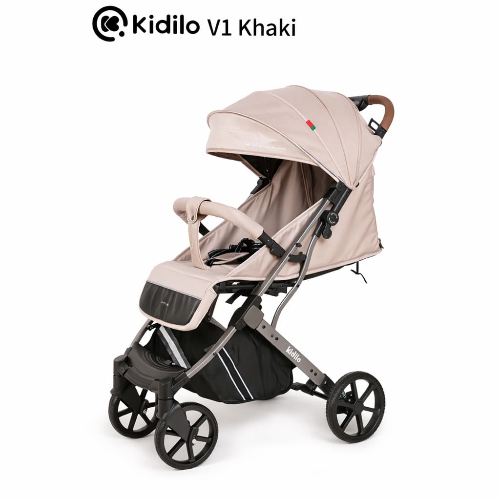 Poussette compacte V1 Kidilo V1 kaki