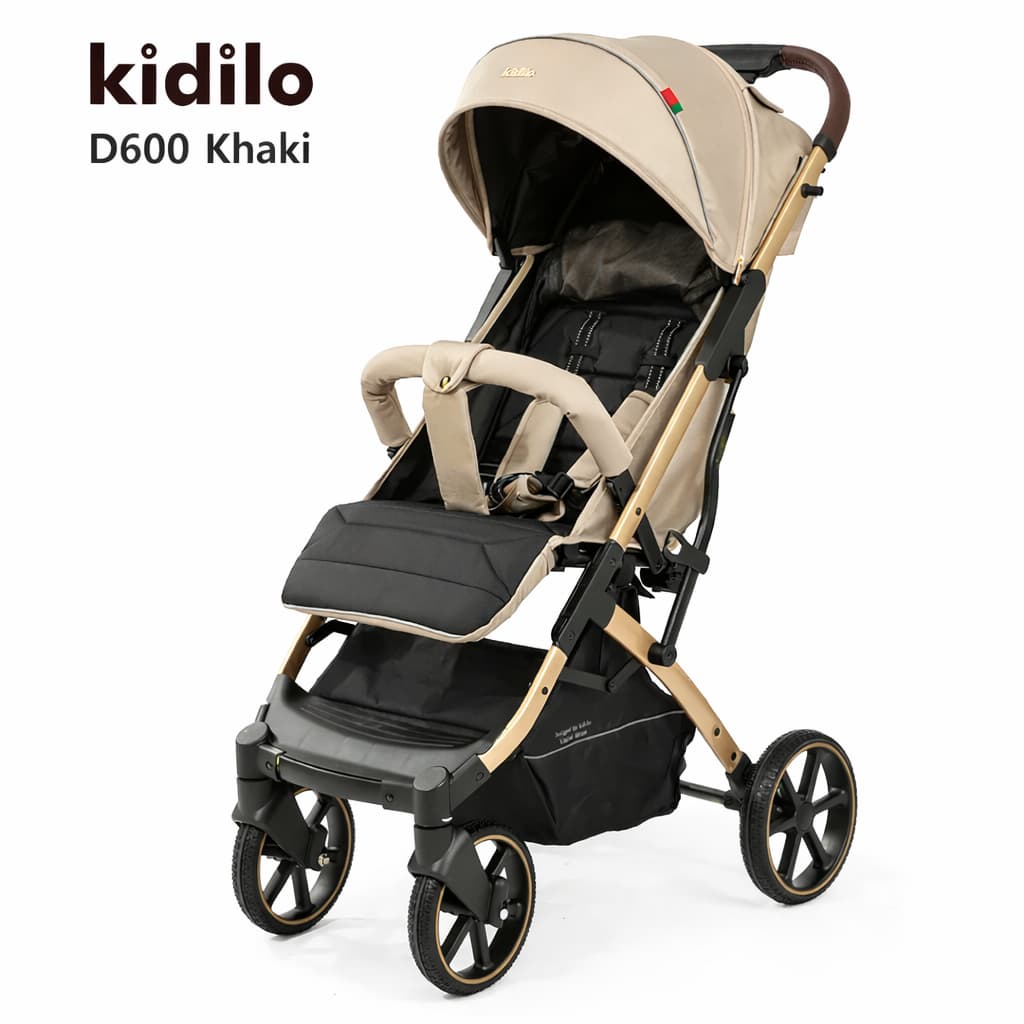 Poussette cabine avion D600 transport facile KHAKI