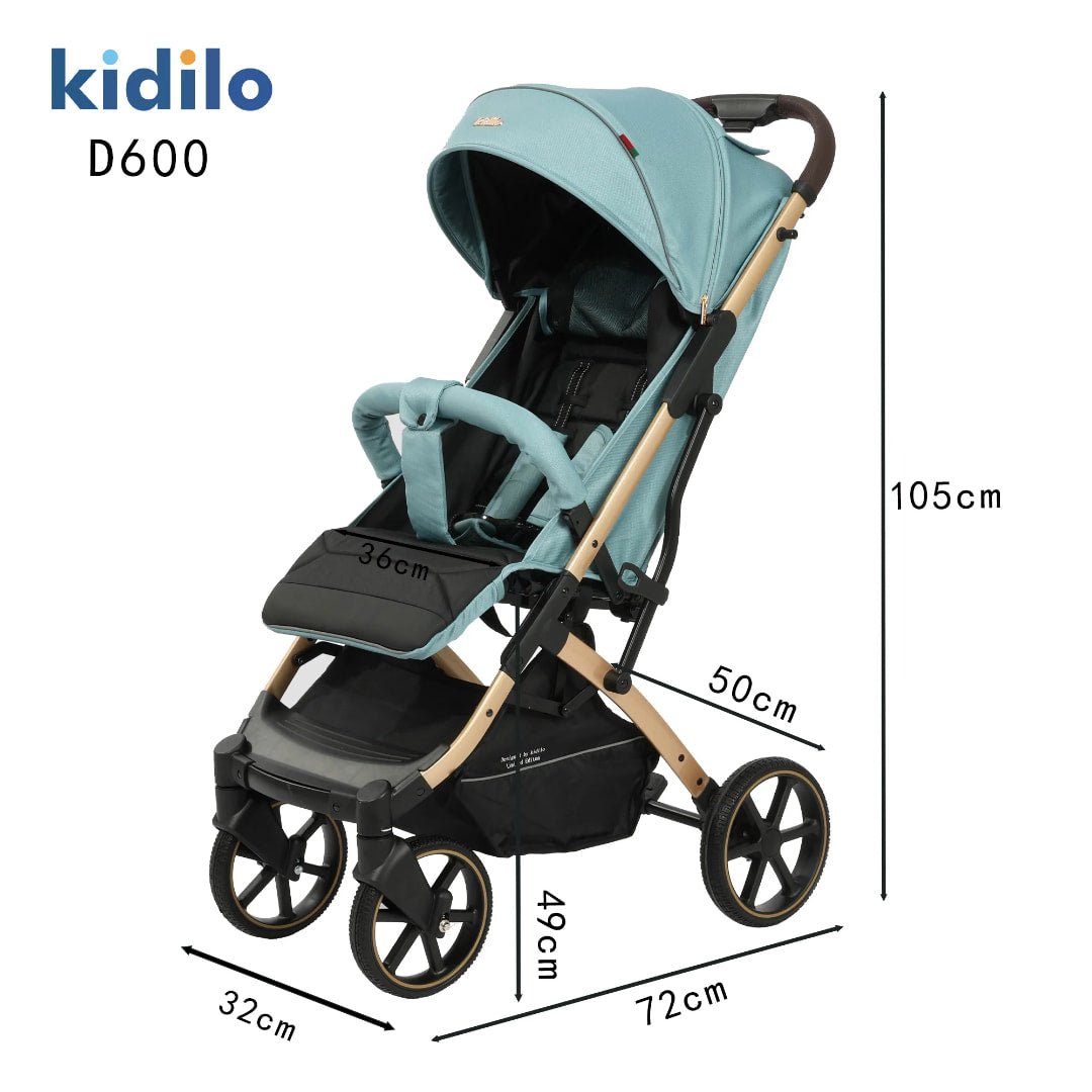 Poussette cabine avion D600 compacte bébé BLUE