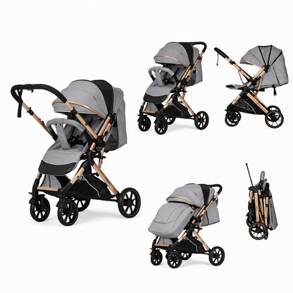 poussette compacte pliable belecoo b1 grise