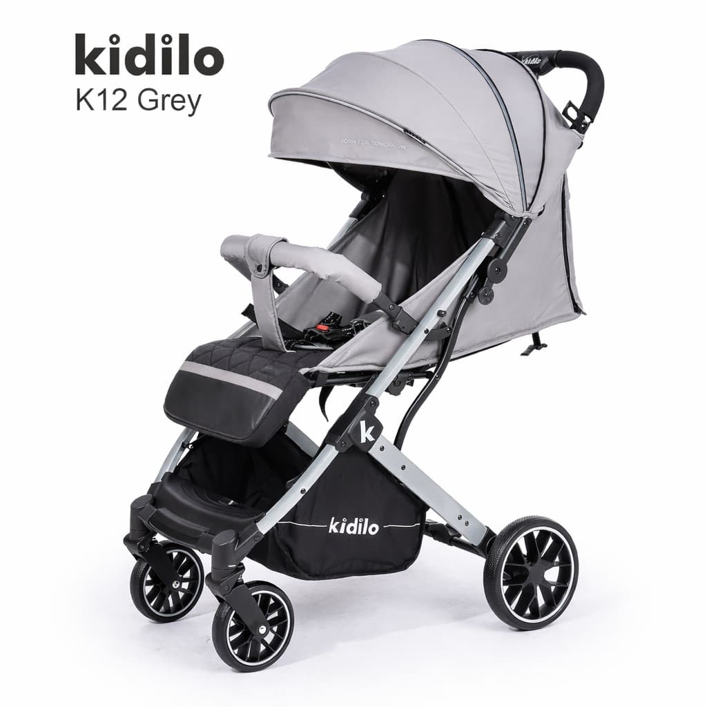 poussette cabine avion kidilo k12 grise