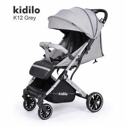 poussette cabine avion kidilo k12 grise