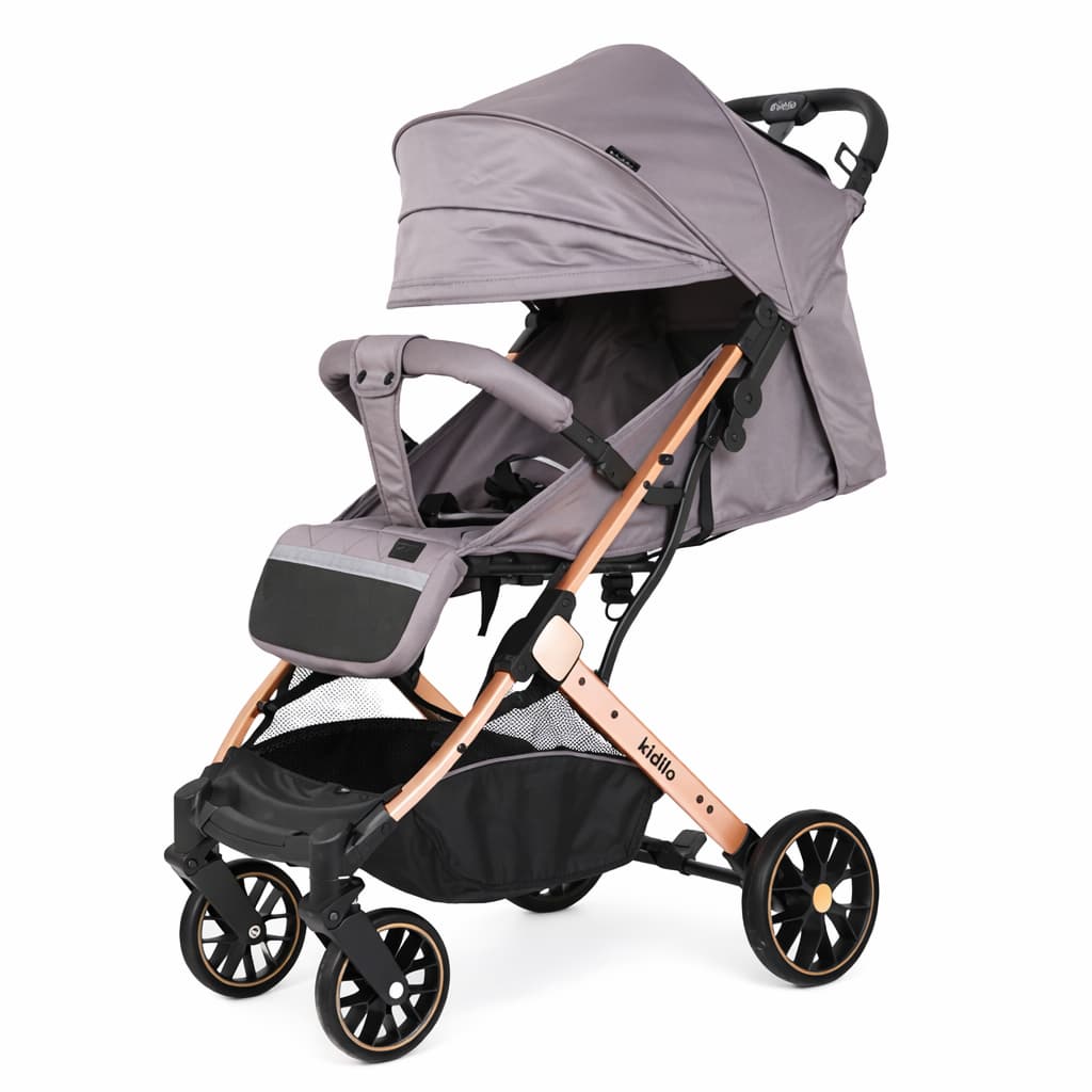 Poussette compacte KIDILO K10G ultra légère grise compacte