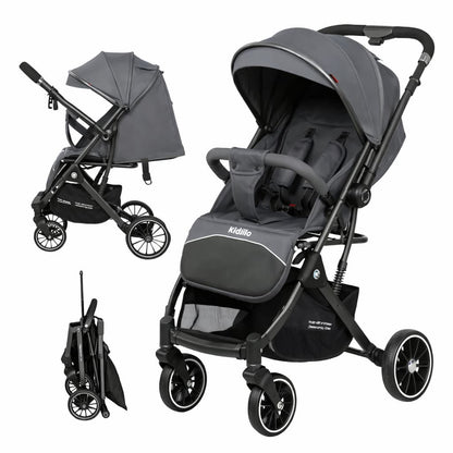 Poussette cabine avion 535 Kidilo compacte grise pliable