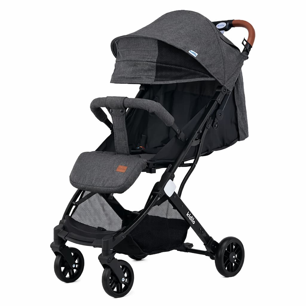 poussette compacte pliable voyage bébé KIDILO K8 gris