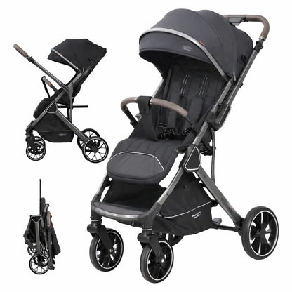 Poussette cabine avion Kidilo K101 pliage noire