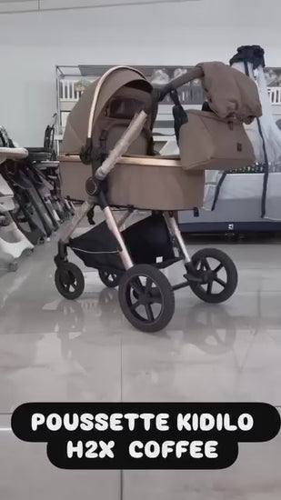  video démonstration Poussette combinée 2 en 1 Kidilo H2X pratique et confortable 