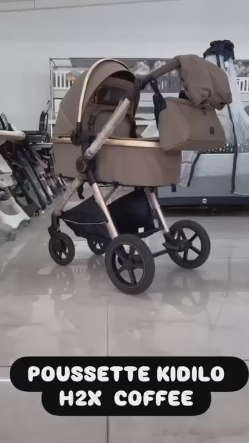  video démonstration Poussette combinée 2 en 1 Kidilo H2X pratique et confortable 