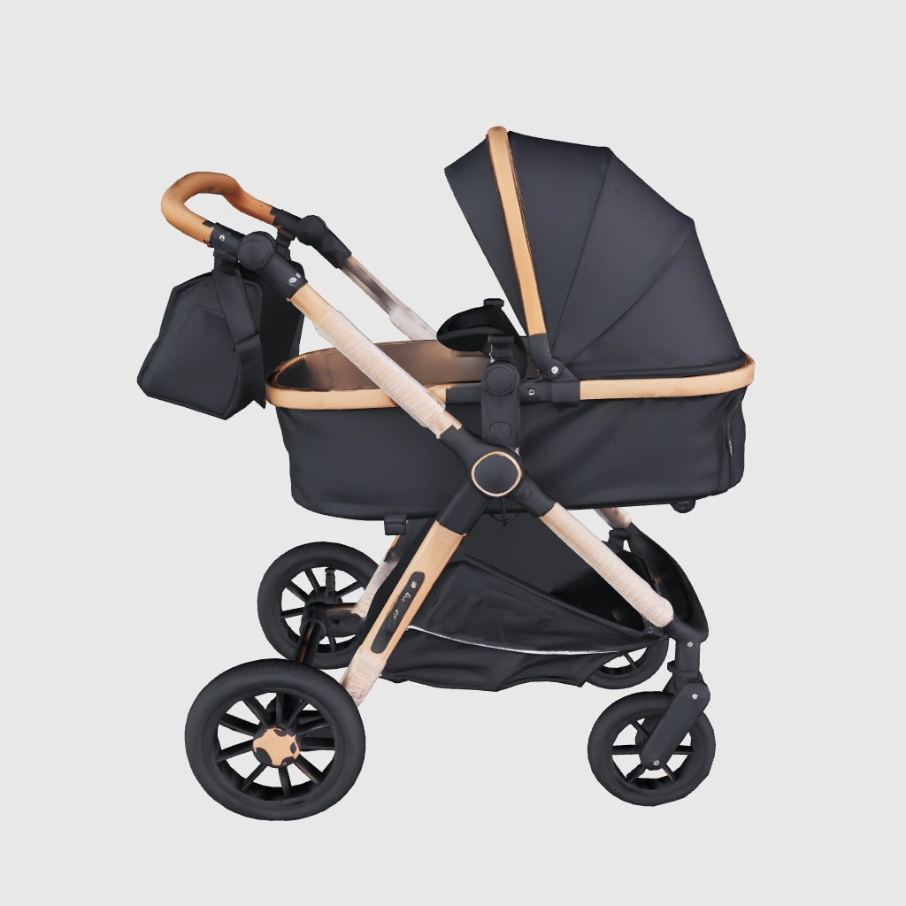 Poussette landau 2 en 1 réversible H2D Kidilo - modèle 3D interactif